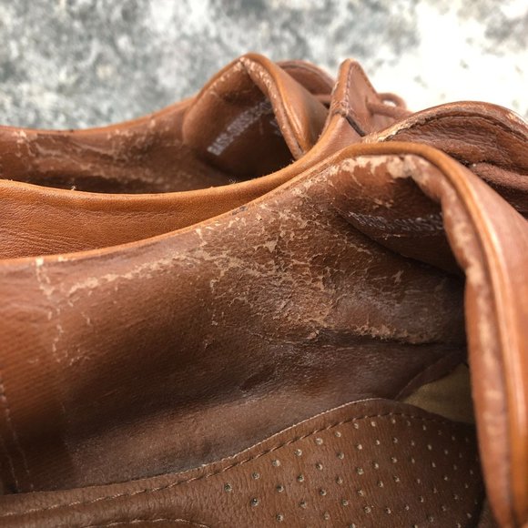 GH Bass & Co Men's Size 13M Sussex Cognac Brown Leather Lace-Up Oxford Shoes - Picture 13 of 14